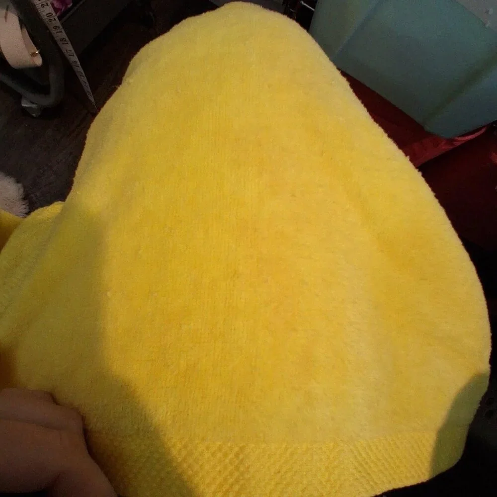 Springmaid vintage 3 towels yellow flowers USA bath